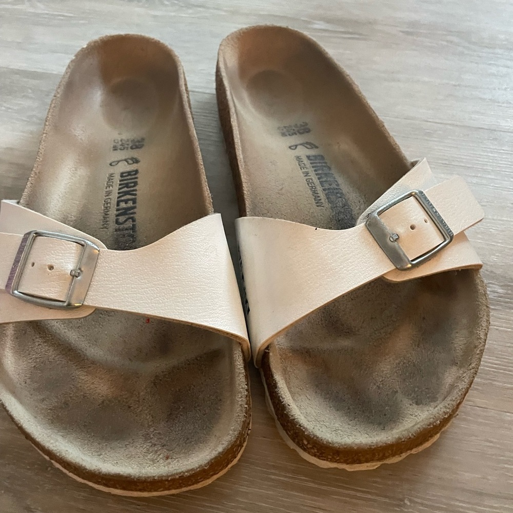 Birkenstocks ( 38) lightly worn. Great condition. Price is firm
